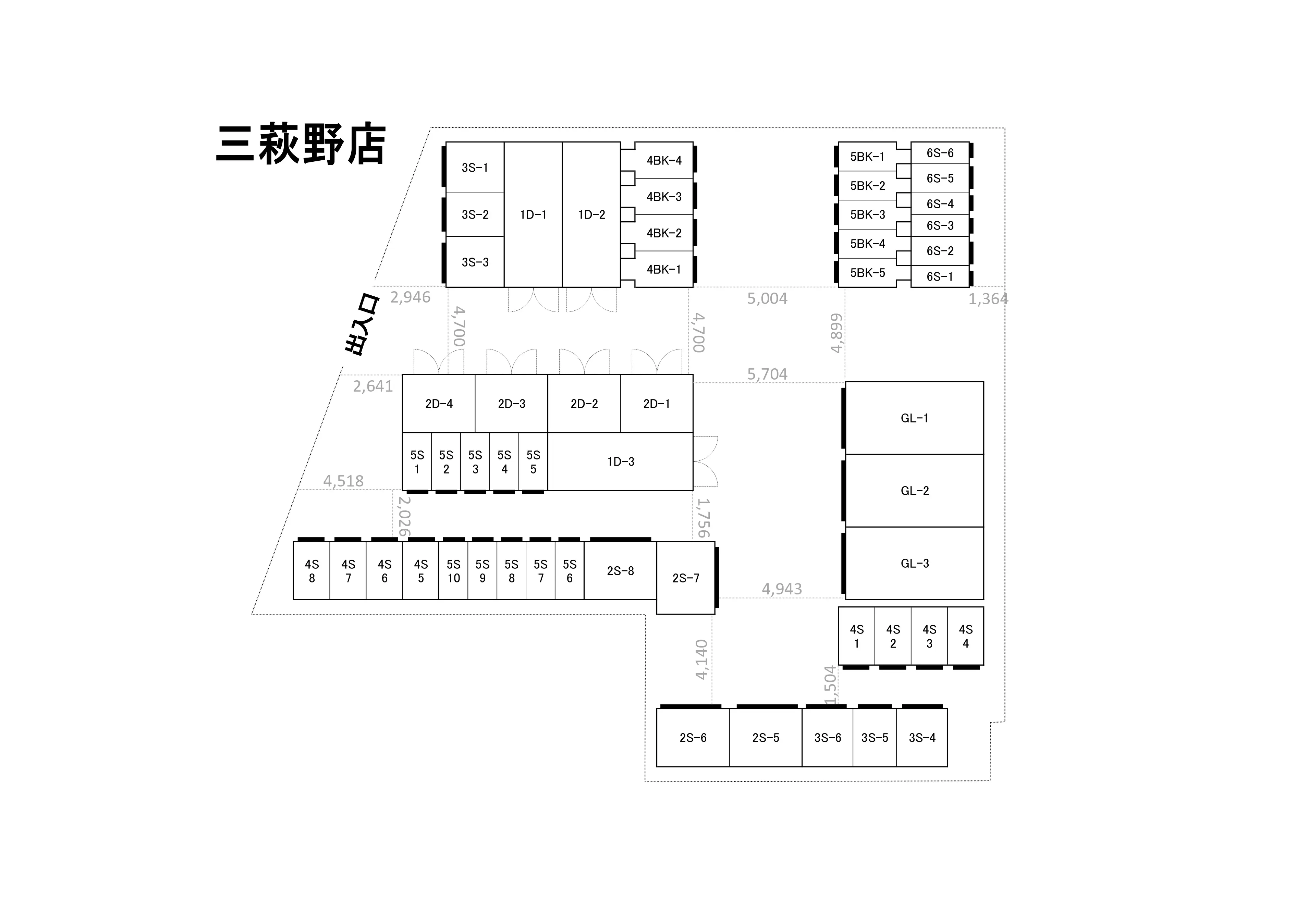 三萩野（福岡県北九州市小倉北区）のトランクルーム 3850円